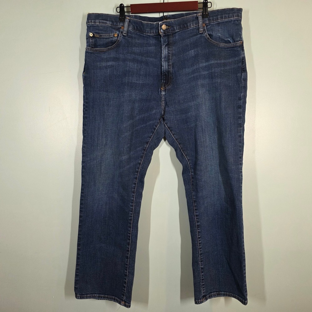 Polo Ralph Lauren Mens Hampton Jeans 44BX30 Straight Leg‎ Blue Medium Wash 44x28